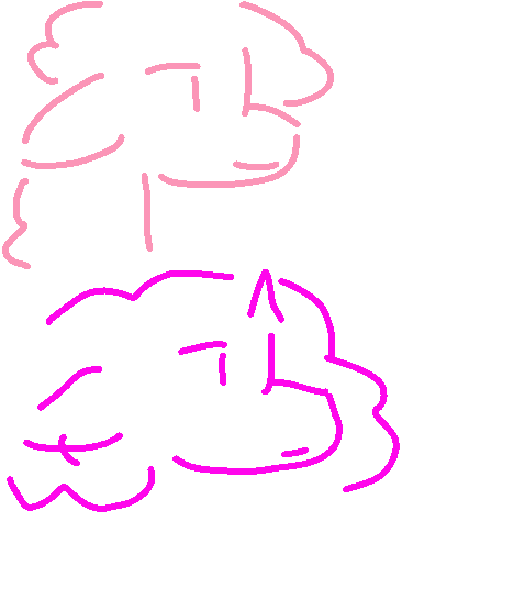 two ponies side view